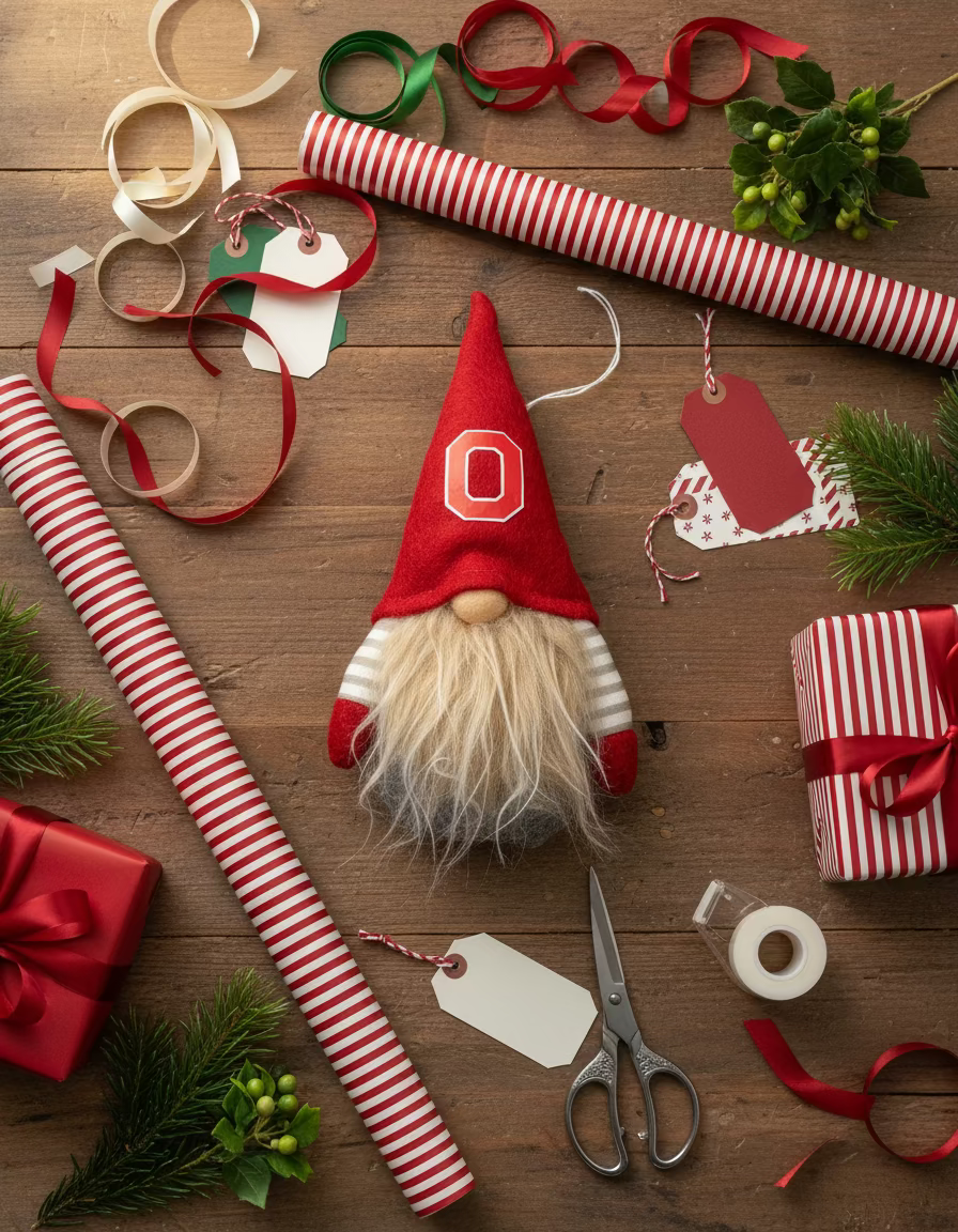 Ohio Gnome Ornament