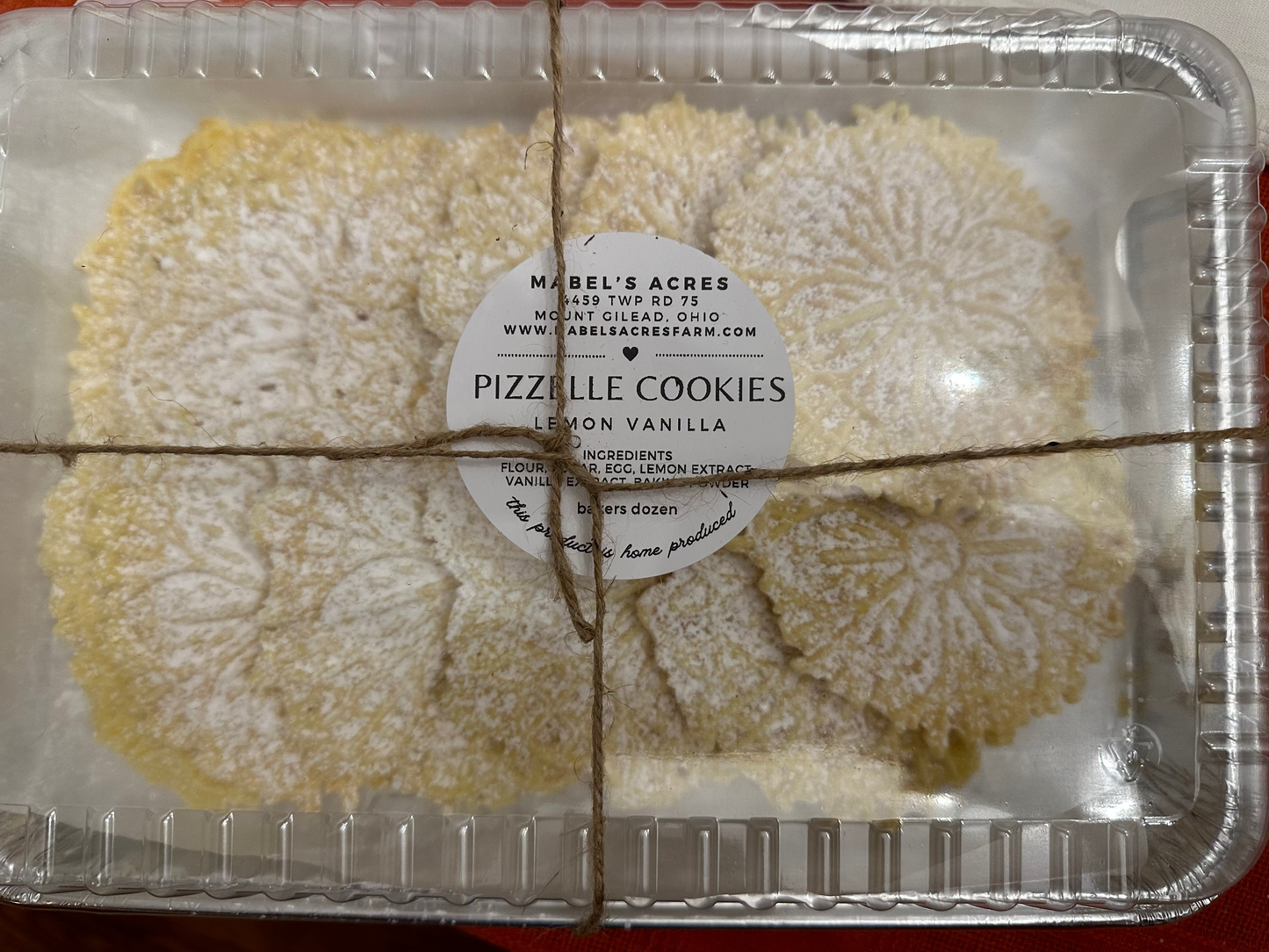 Pizzelle Cookies
